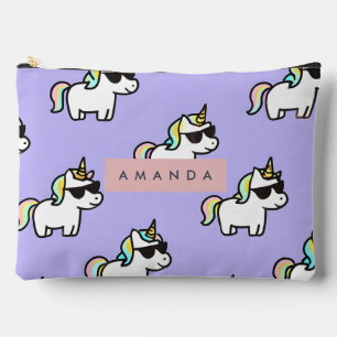 Gepersonaliseerd Cool Rainbow Unicorn patroon Etui