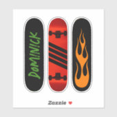 Gepersonaliseerd cool skateboard sticker (Vel)