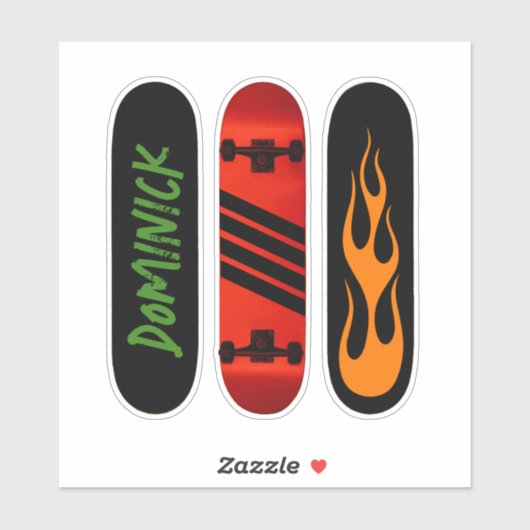 Gepersonaliseerd cool skateboard sticker (Vel)