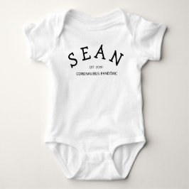 Gepersonaliseerd Coronavirus Baby uit één stuk Romper
