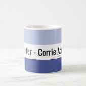 Gepersonaliseerd Corrie Addict Two Tone Blue Koffiemok (Center)