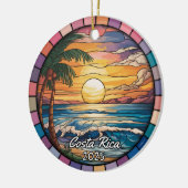 Gepersonaliseerd Costa Rica Ornament, Midden-Ameri Keramisch Ornament (Links)