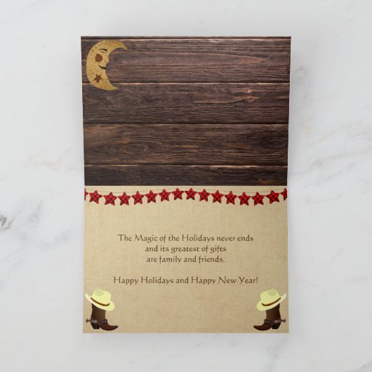 Gepersonaliseerd - Country Christmas KuneKune Pig Kaart (Binnen)