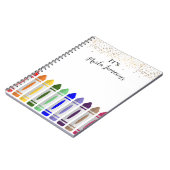 Gepersonaliseerd Crayon Star Design Notitieboek (Linkerzijde)