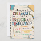 Gepersonaliseerd Crayons Notitieboek voorschoolse Kaart (Voorkant)