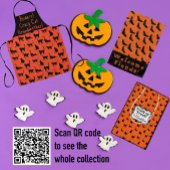 Gepersonaliseerd Crazy Cat Daddy Halloween Schort