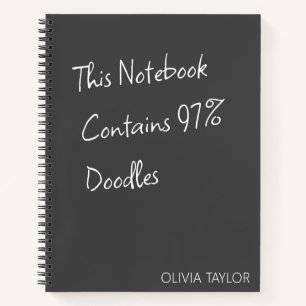 Gepersonaliseerd creatief schrijven humor grappige notitieboek