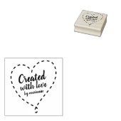 gepersonaliseerd CREËER MET LIEFDE crafter maker Rubberstempel (Gestempeld)