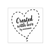 gepersonaliseerd CREËER MET LIEFDE crafter maker Rubberstempel (Afrduk)