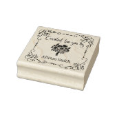 Gepersonaliseerd Creëer voor u door Wood Stamp Rubberstempel (Stempel)