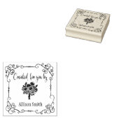 Gepersonaliseerd Creëer voor u door Wood Stamp Rubberstempel (Gestempeld)