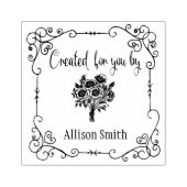 Gepersonaliseerd Creëer voor u door Wood Stamp Rubberstempel (Afrduk)