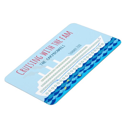 Gepersonaliseerd cruiseschip magneet (Linkerzijde)