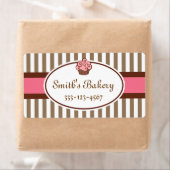 Gepersonaliseerd Cupcake Business Labels (Insitu)