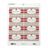 Gepersonaliseerd Cupcake Business Labels (Full Sheet)