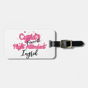 Gepersonaliseerd Cupido-thema Bagagelabel