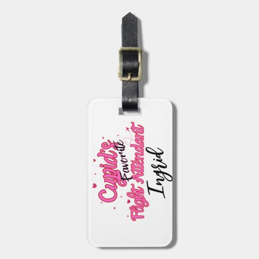 Gepersonaliseerd Cupido-thema Bagagelabel (Voorkant verticaal)