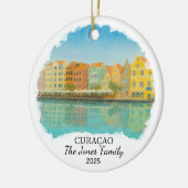 Gepersonaliseerd Curacao Ornament, Curacao Keramisch Ornament (Links)