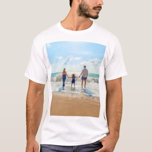 Gepersonaliseerd Custom Photo T-shirt met eigen on (Voorkant)