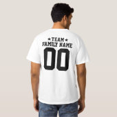 Gepersonaliseerd & Custom Sport Team Jersey T-shir T-shirt (Achterkant volledig)