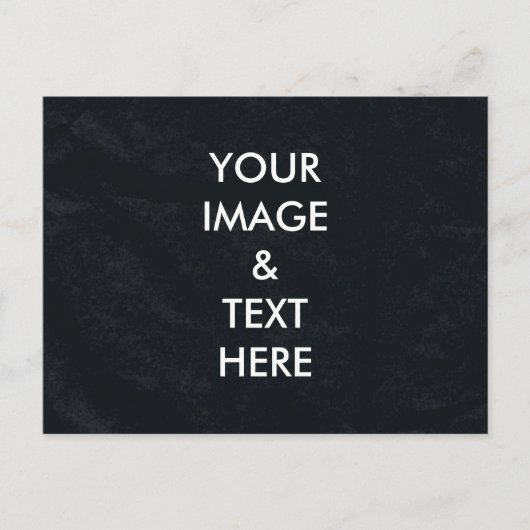 Gepersonaliseerd Custom zwart krijtbord Uw eigen f Briefkaart (Voorkant)