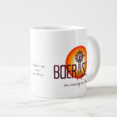 Gepersonaliseerd / Custum BOERSEUN Windpomp Afrika Grote Koffiekop (Voorkant rechts)