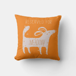 Gepersonaliseerd Cute Dog Oranje Kussen