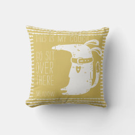 Gepersonaliseerd Cute Funny Dog Gold Kussen