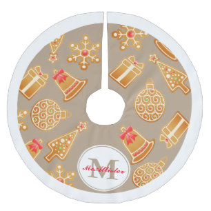 Gepersonaliseerd - Cute Gingerbrood Ornaments Kerstboom Rok