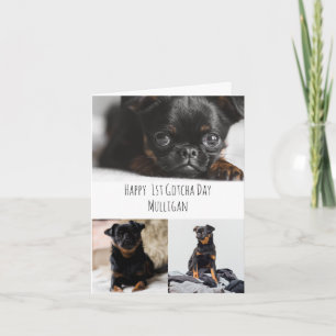 Gepersonaliseerd Cute Gotcha Day-fotokaart Kaart