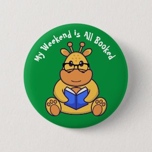 Gepersonaliseerd Cute Grape-boek Ronde Button 5,7 Cm