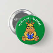 Gepersonaliseerd Cute Grape-boek Ronde Button 5,7 Cm (Voorkant /achterkant)