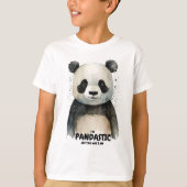 Gepersonaliseerd Cute Panda t-shirt (Voorkant)