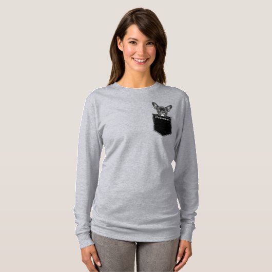 Gepersonaliseerd Cute Pet Photo Face en Name uploa T-shirt (Voorkant volledig)