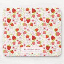 Gepersonaliseerd Cute Red Strawberry Pattern