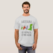 Gepersonaliseerd daddysaurus t-shirt (Voorkant volledig)