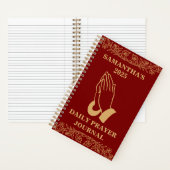 Gepersonaliseerd Dagelijks Gebed Christelijk Vrouw Notitieboek (Binnen)