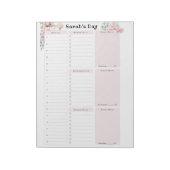 Gepersonaliseerd dagplan notitieblok (Linkerzijde)