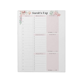Gepersonaliseerd dagplan notitieblok