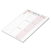 Gepersonaliseerd dagplan notitieblok (Schuin)