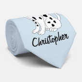 Gepersonaliseerd Dalmatisch ontwerp Stropdas (Opgerold)