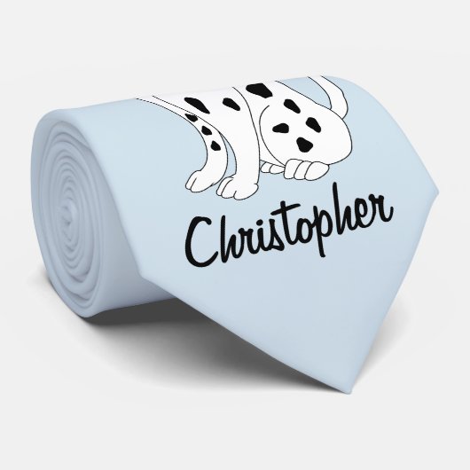 Gepersonaliseerd Dalmatisch ontwerp Stropdas (Opgerold)