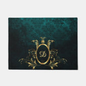 Gepersonaliseerd Damasgoud-Lijst Deurmat (Voorkant)