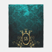 Gepersonaliseerd Damasgoud-Lijst Fleece Deken (Voorkant)