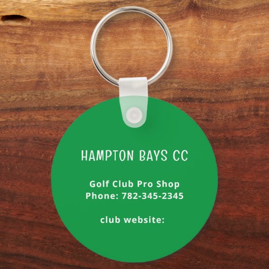 Gepersonaliseerd Dames Golf League Sleutelhanger (Achterkant)