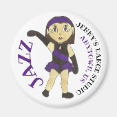 Gepersonaliseerd Dance Studio JAZZ Dancer Teacher  Magneet (Voorkant)