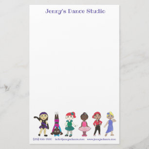 Gepersonaliseerd Dance Studio School Leraar Ballet Briefpapier
