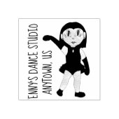 Gepersonaliseerd Dance Teacher School Studio Jazz  Rubberstempel (Afrduk)