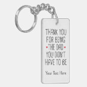 Gepersonaliseerd Dank je bonus vader Sleutelhanger (Voorkant Links)