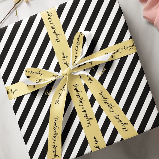 Gepersonaliseerd dank je bruidebruinbruidbruinbrui satijnen lint